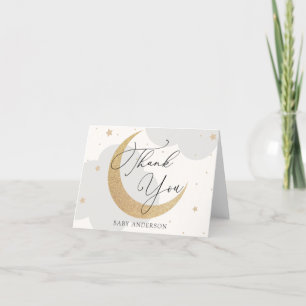 Lune et étoiles Baby shower Merci