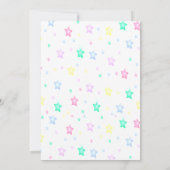 Lune et étoiles Bébé Douche Invitations (Dos)