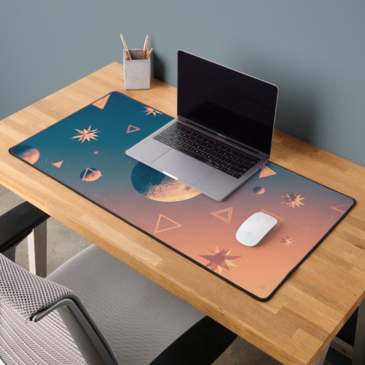 Lune et étoiles cosmiques rétro (Bureau 2)