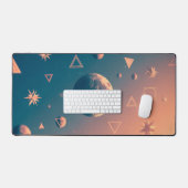 Lune et étoiles cosmiques rétro (Clavier et souris)