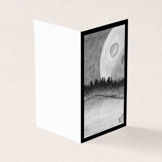 Lune et planète - Noir (Outside)