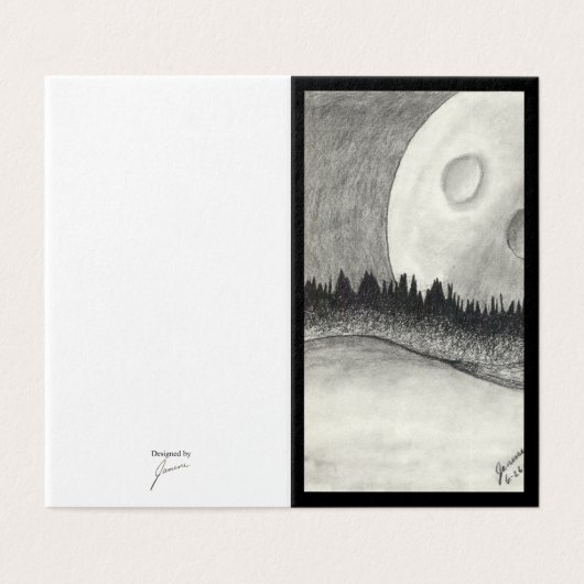 Lune et planète - Noir (Outside Unfolded)