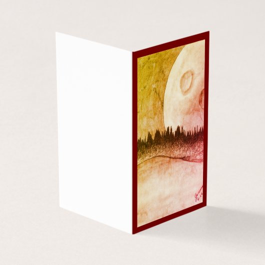 Lune et planète - Rouge (Outside)