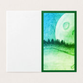 Lune et planète - vert (Outside Unfolded)