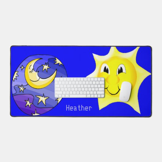 Lune et soleil de chat de bureau (Clavier et souris)