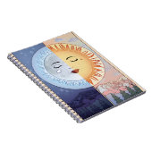 Lune et soleil Vintage style mystère carnet (Côté Droit)