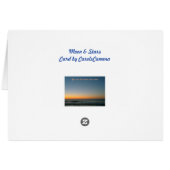 Lune et StarsCard (Dos Horizontal)