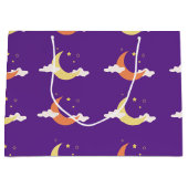 Lune & Étoiles Grand sac cadeau (Devant)