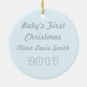 Lune & Étoiles Ornement personnalisable (Dos)