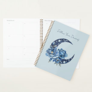 Lune Florale Bleue