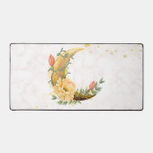 Lune florale, design nature beige et jaune (Recto)