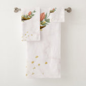 Lune florale, Graphique beige et jaune (En situation)