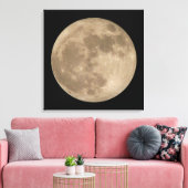 Lune Imprimer Pleine lune d'astronomie toile d'art (Insitu(Salon))