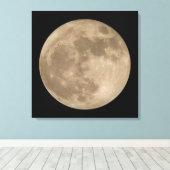 Lune Imprimer Pleine lune d'astronomie toile d'art (Insitu (Plancher de Bois))