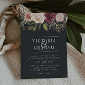 Lune Jardin Mariage Invitation