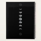 Lune lunaire Phases Céleste Nom Customisé (Dos)