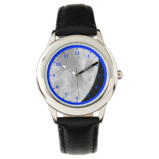 Lune, montre en acier inoxydable pour enfant