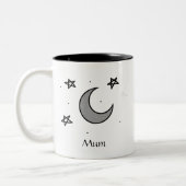 lune personnalisée et citation étoile Mug (Gauche)