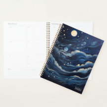 Lune personnalisée et étoiles