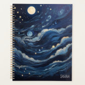 Lune personnalisée et étoiles (Devant)