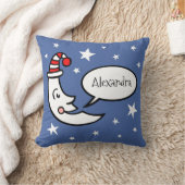 Lune personnalisée et étoiles Jeter coussin d'orei (Couverture)