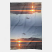 Lune Plage Sunset Serviette de cuisine (Vertical)