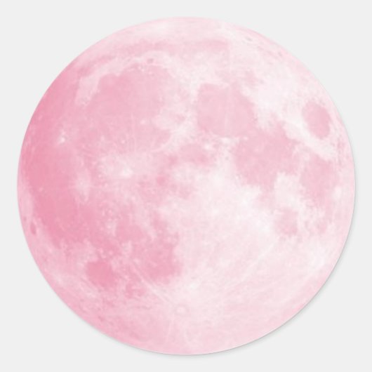 lune rose 20 autocollants (Devant)