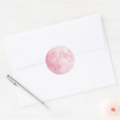 lune rose 20 autocollants (Enveloppe)