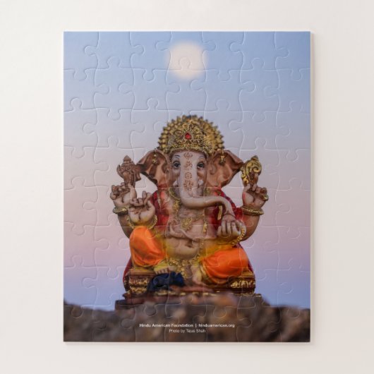 Lune sur Ganeshji, 16x20 Jigsaw Puzzle 2 (Vertical)