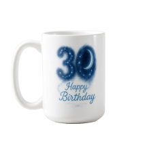 Lune Trente : Étoiles Mug Anniversaire