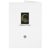 Lune vintage - Carte (Dos)