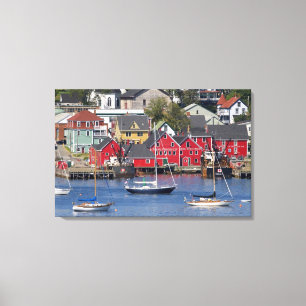 Lunenberg, Nova Scotia, Canada. 3 Canvas Afdruk