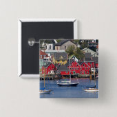 Lunenberg, Nova Scotia, Canada. 3 Vierkante Button 5,1 Cm (Voorkant /achterkant)