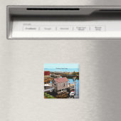 Lunenburg Norva Scotia schilderachtig foto Magneet (Insitu (Vaatwasser))