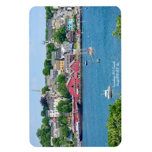 Lunenburg, NS Waterfront Magnet flexible (Vertical)