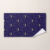 Lunes et étoiles. (Serviette à main)