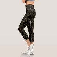 Lunes et étoiles Haut-taille Capri Leggings