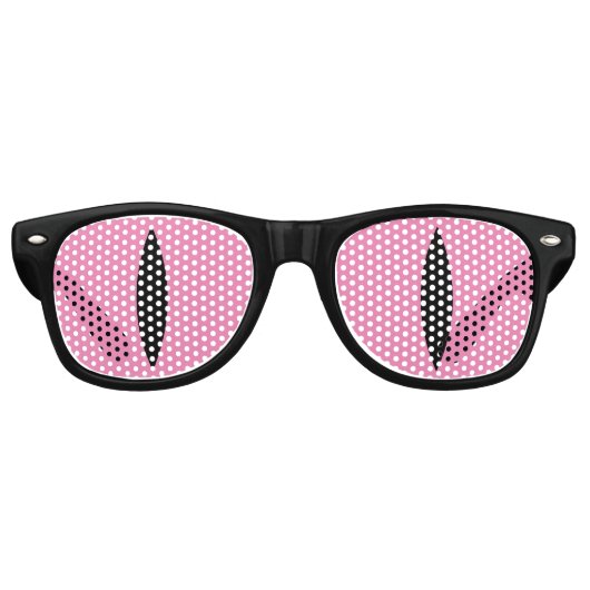 Lunettes amusantes pour yeux de chat (rose) (Devant)