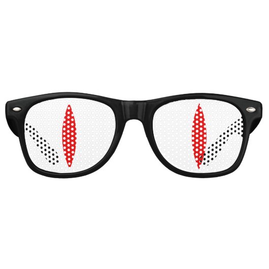 Lunettes amusantes pour yeux de chat (yeux rouges) (Devant)