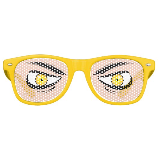 Lunettes Avec Lentilles Jaune Moyenne (Devant)