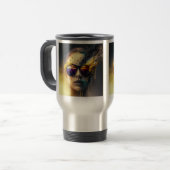 Lunettes brûlantes Voyage / Mug de navette, 15 oz (Devant gauche)
