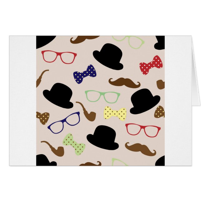 Lunettes, Casquettes et moustache (Devant horizontal)