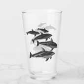 Lunettes d'art Dolphin en verre blanc (Dos)