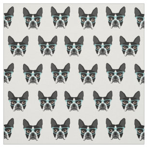Lunettes de Boston Terrier - mignon tissu de chien