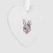 Lunettes de bubble-gum à visage de lapin mignon ro (devant)