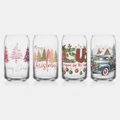 Lunettes de canettes de Noël Festive (Dos)