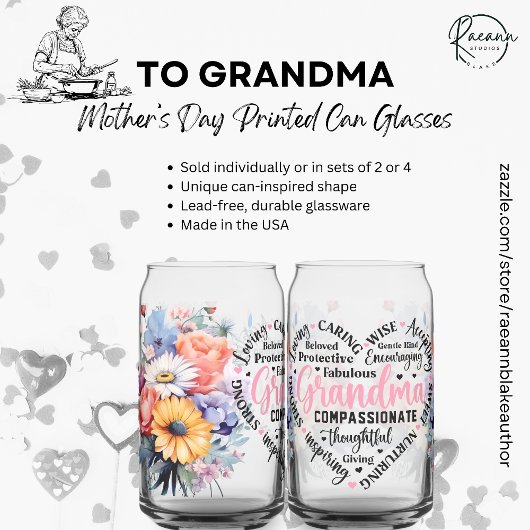 Lunettes de canettes pour la fête des mères