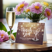 Lunettes de Champagne mariage Merci