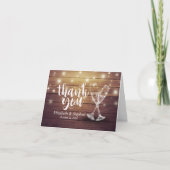 Lunettes de Champagne mariage Merci (Devant)