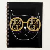 Lunettes de chat Graphic Parties scintillant or Ki (Devant)
